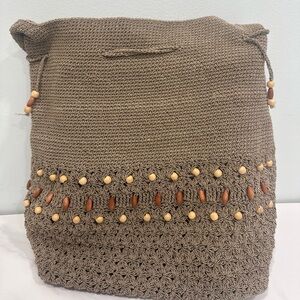 Tan Crochet Bag